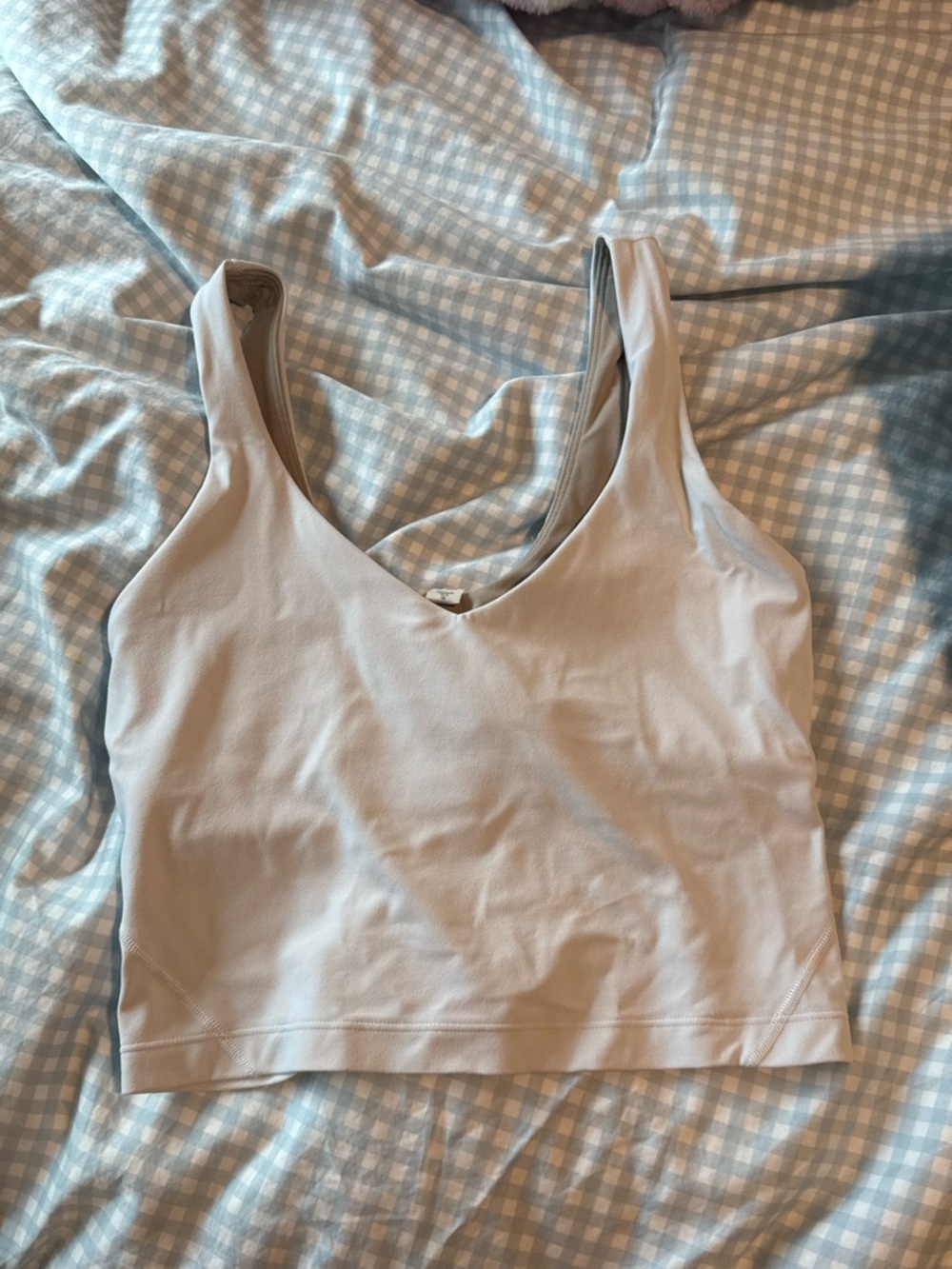 lululemon athletica light gray tank top